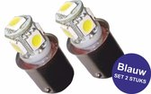 BA15S 9-LED 10-32 VOLT Blauw Auto-Vrachtwagen-Interieur-Binnenverlichting