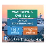 Vaarbewijs 1 en 2 – CD-ROM Pleziervaartbewijs Examentraining – 10 examens KVB 1 + 5 examens KVB 2 - Ontworpen voor het CBR KVB 1 en 2 Examen