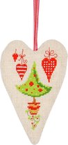 Deco hartje kit Kerstboom en hartjes - Vervaco - PN-0145784