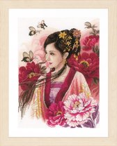 Telpakket kit Asian lady in pink - Lanarte - PN-0170199