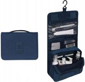 Toilettas Donkerblauw - Met Haak - Ophangbaar - Hangend - Cosmetic Bag- Travel bag - Organizer voor toiletartikelen - Reisartikelen - Mannen - Vrouwen -