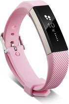 Zacht Siliconen Bandje - Sportbandje - Fitbit Fitbit Alta (HR) - Fitbit Ace - Roze