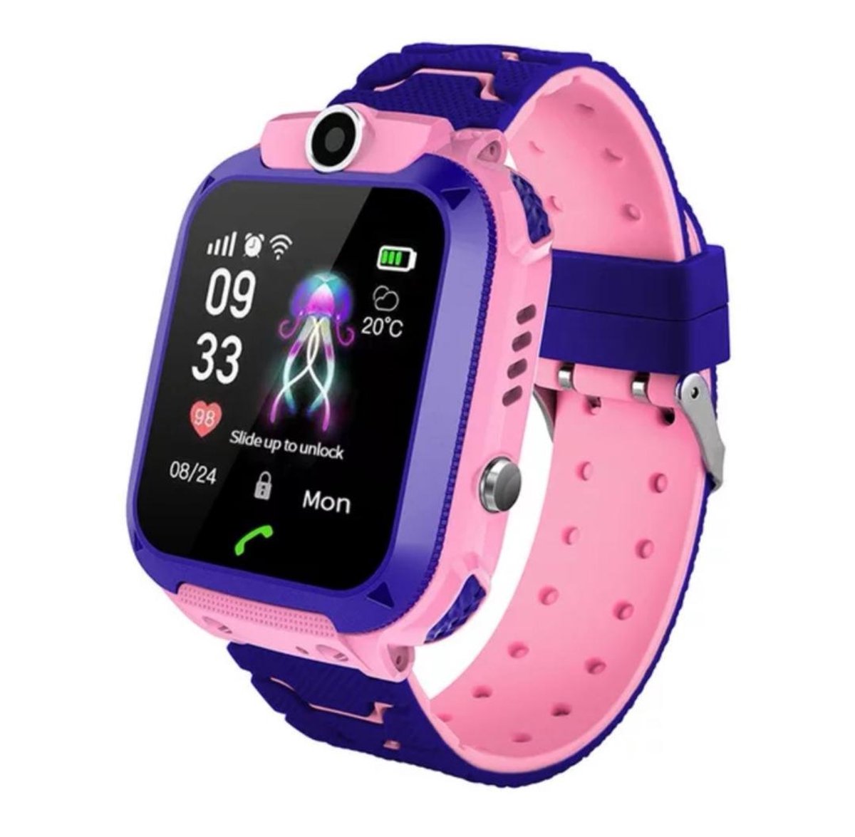 Maoo Kinder Smartwatch Parent Control GPS Tracker Roze bol