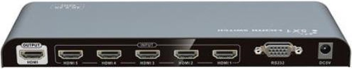 Allteq - HDMI schakelaar - 5 poorts - Zwart