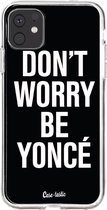 Casetastic Apple iPhone 11 Hoesje - Softcover Hoesje met Design - Don't Worry Be Yonc Print