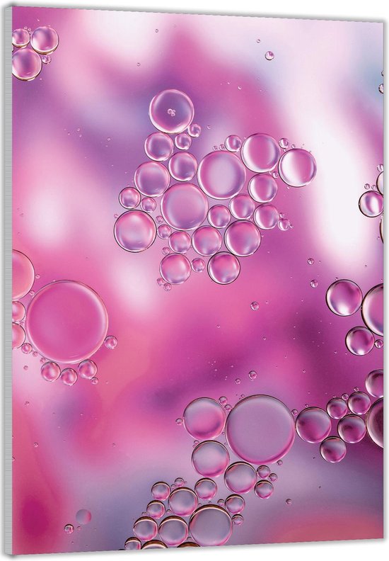 Plexiglas -Roze Bubbels- Foto op (Wanddecoratie op Plexiglas)
