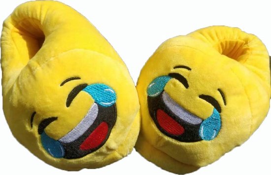 Eindig adviseren steenkool Emoji pantoffels, sloffen (maat 33-34) | bol.com