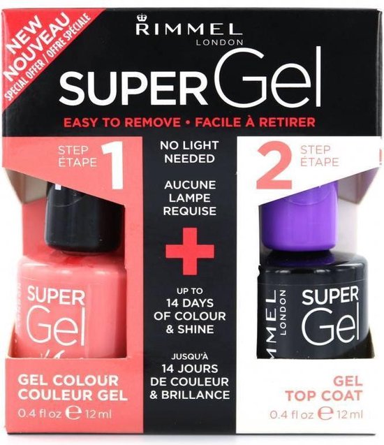 Rimmel Super Gel Duo Nagellak - 031 Perfect Posy + Topcoat