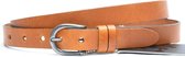 Timbelt 2,5 cm cognac riem 25493 - Maat 105 - Totale lengte riem 120 cm