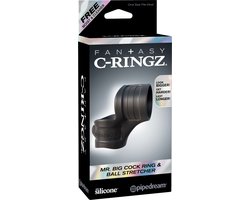Pipedream - C-Ringz - Mr. Big Cock Ring And Ball Stretcher - Black