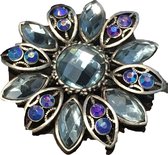 Petra's Sieradenwereld - Broche bloem blauw (50227493)