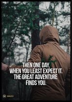 Poster The Great Adventure - 50x70cm - Poster met Tekst