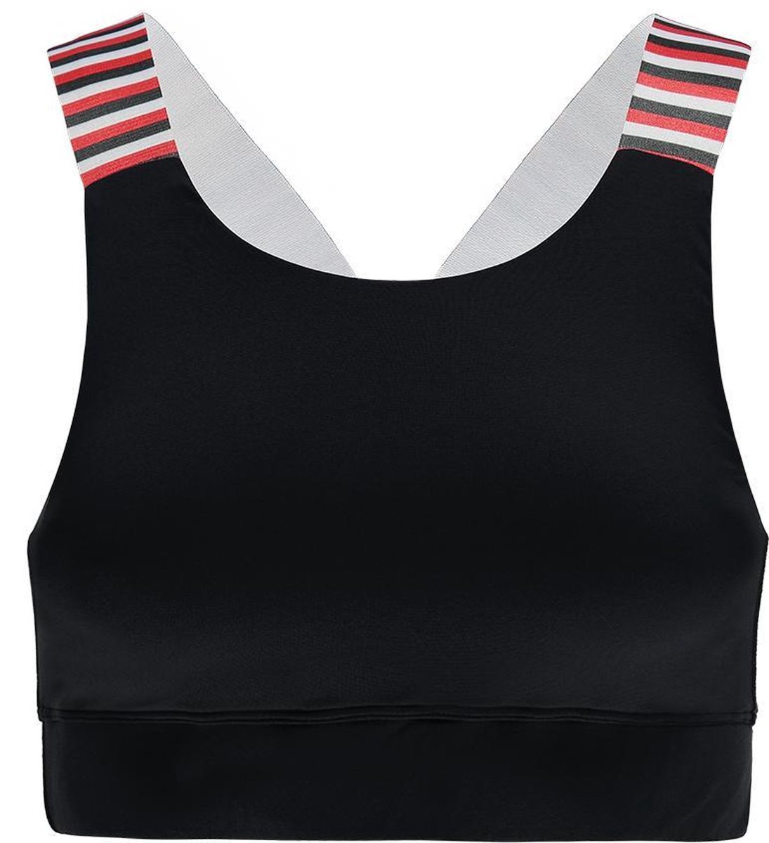 Re-Born - Sportkleding - Workout top - Sport beha x-over - Dames - Zwart - Maat XL