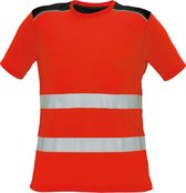 Knoxfield Signalisatie T-shirt HV fluor rood, maat M - EN471