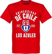 Universidad de Chile Established T-Shirt - Rood - 3XL
