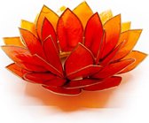Lotus Sfeerlicht Oranje Goudrand – Deluxe