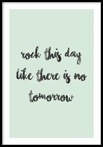 Poster Rock this day - 50x70cm - Poster quote