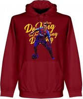 Frenkie de Jong Script Hoodie – Rood – S