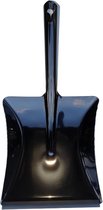 Veegblik met rubber lip, uit 1 stuk staal, in kleur zwart gepoedercoat, 220x230mm