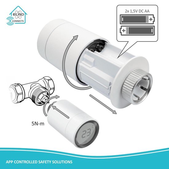 Bouton de radiateur ELRO Connects SF40RV