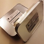 Davjon Aluminium Wegwerp Bak Met Deksel - 2100 ml