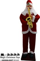 Dansende Kerstman met saxofoon (1.80M)