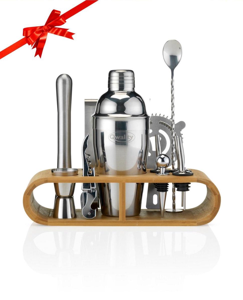 Cocktail Shaker Set 17 pièces + Ebook de recettes de cocktails