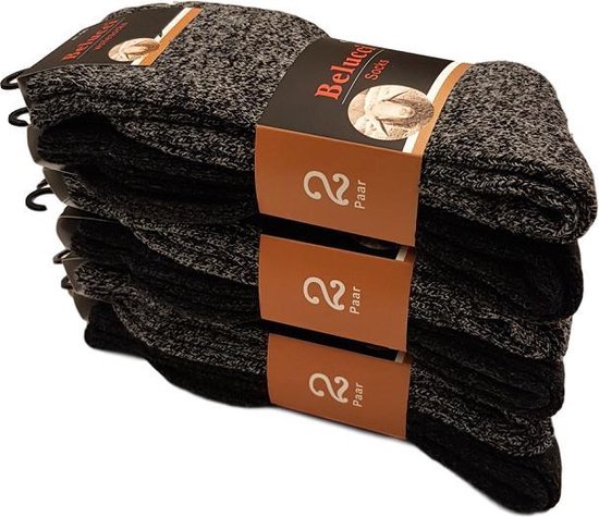Noorse Warme Sokken Met Wol 6 Paar