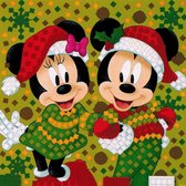 Disney Mickey en Minnie Kerst - Diamond Painting - Glitter Stickers