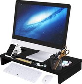 Nancy's  Bamboe Laptoptafel - Tafel met Opbergruimte - Bedtafel met Notebook Standaard