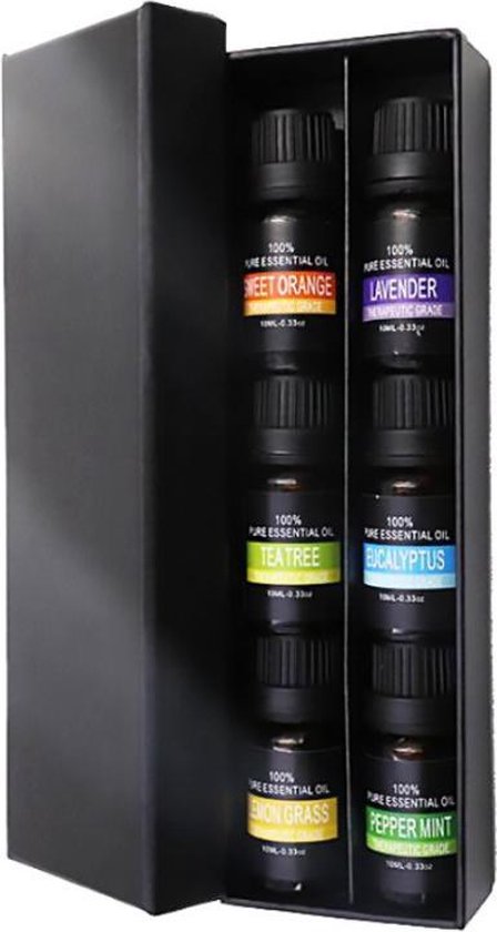 chi essentiële oliën set 6 stuks geschikt voor aroma diffuser