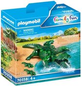 PLAYMOBIL Family Fun Alligator avec ses petits - 70358