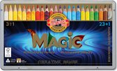 Magic Jumbo kleurpotloden 23 st.+Blender+kleurboekje