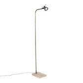 QAZQA reena - Industriele Vloerlamp | Staande Lamp - 1 lichts - H 1500 mm - Zwart - Industrieel -  Woonkamer | Slaapkamer