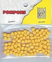 Nellie Snellen Pompoms Mini - 3mm - 100stuks - Col. 08 Daffodil