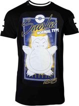 PokÃ©mon Heren Tshirt -S- City Snorlax Zwart