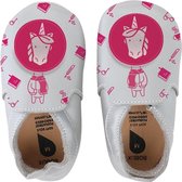 Bobux - Soft Soles - Silver unicorn loafer print - Babyslofjes