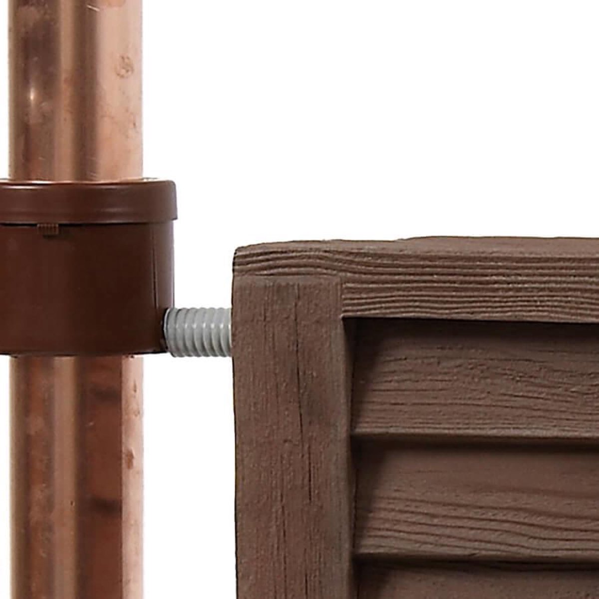 Garantia Woody colonne récupératrice d'eau 350 L bois foncé