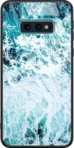 Samsung S10e hoesje glass - Oceaan | Samsung Galaxy S10e case | Hardcase backcover zwart