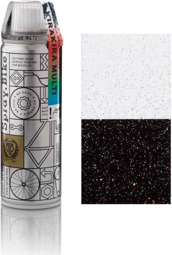 Spray.Bike Keirin Flake Kirakira Multi 200ml Gekleurde Glitter