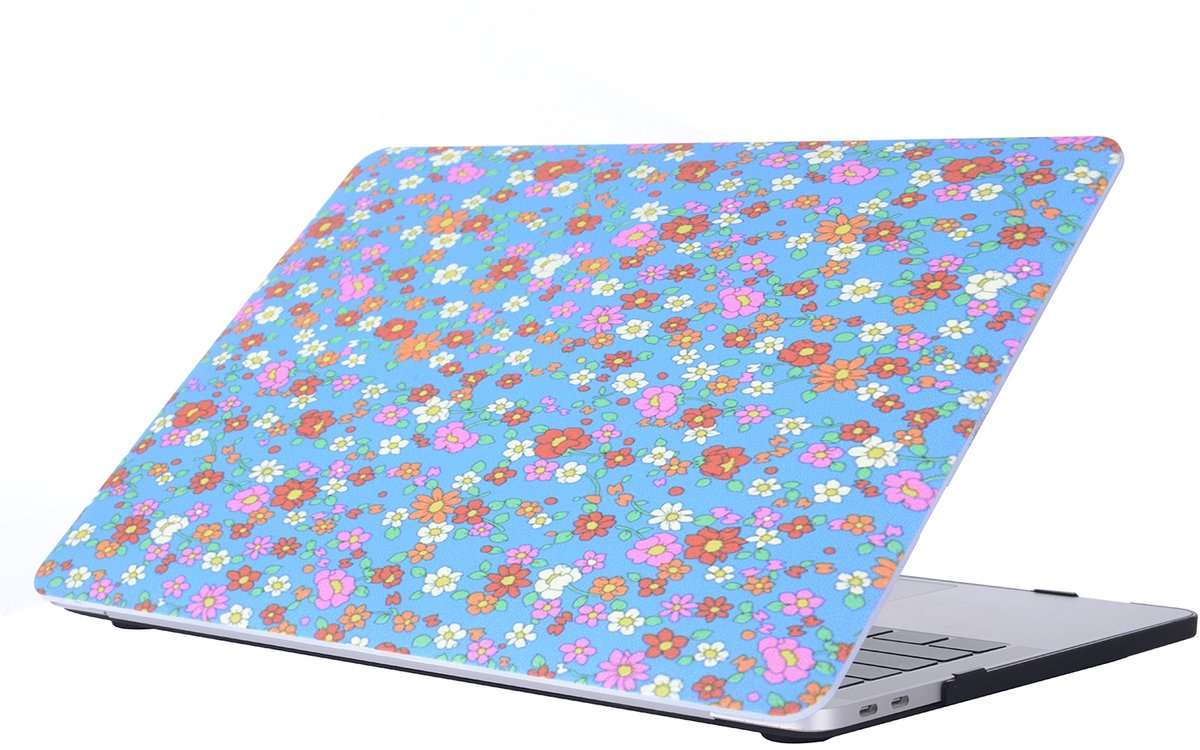 Mobigear Laptophoes geschikt voor Apple MacBook Pro 15 Inch (2016-2019) Hoes Hardshell Laptopcover MacBook Case | Mobigear Flowers - Model 22 - Model A1707 / A1990
