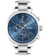 Hugo Boss HB1513478 Grand Prix Horloge - Staal - Zilverkleurig - Ø44 mm