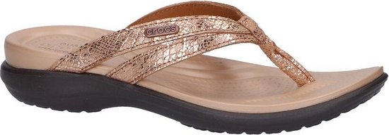 ding Ontstaan weduwnaar Bronzen Slippers Crocs Capri Dames 38 | bol.com