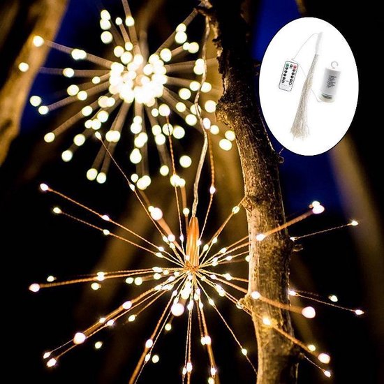 Vuurwerk LED lamp, Explosielamp 150 LEDs met afstandsbediening |  kerstverlichting |... | bol.com