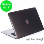 Lunso - hardcase hoes - MacBook Air 13 inch (2010-2017)- glanzend grijs