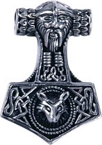Zilveren Hamer van Thor ketting hanger