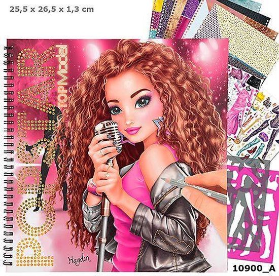 Topmodel Kleurboek - Popstar | bol.com