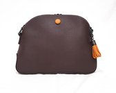 Schoudertas Trendy David Jones Bruin Klein Compact met leuke Details