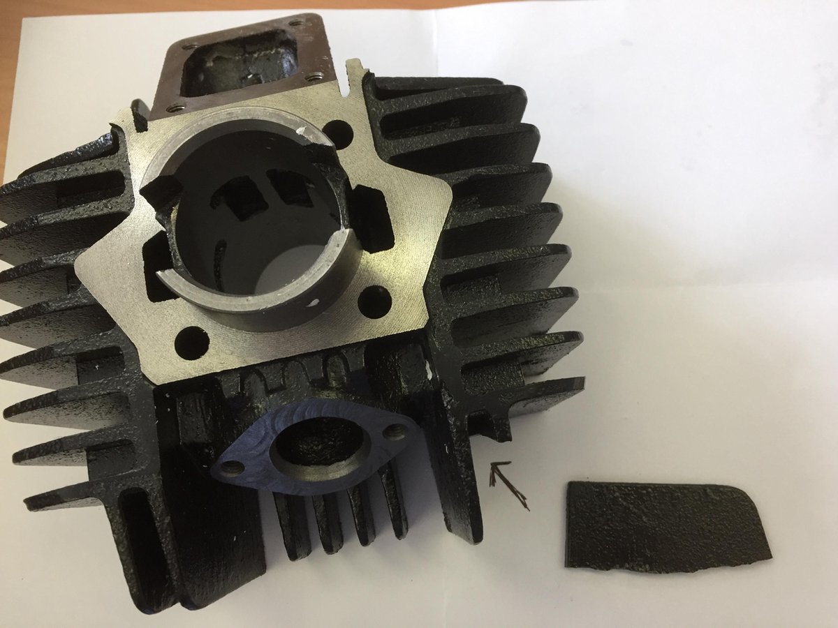 Cilinder 50cc Tomos A35 / Flexer XL / Flexer EX / A35 / A35 Standard XL / A35 Sport R / Pack R / Tomos Youngster / Revival / Funtastic Gietijzer Originele Kwaliteit