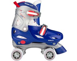 Nijdam Roller Rage Verstelbare Rolschaatsen - Blauw - Maat 27-30